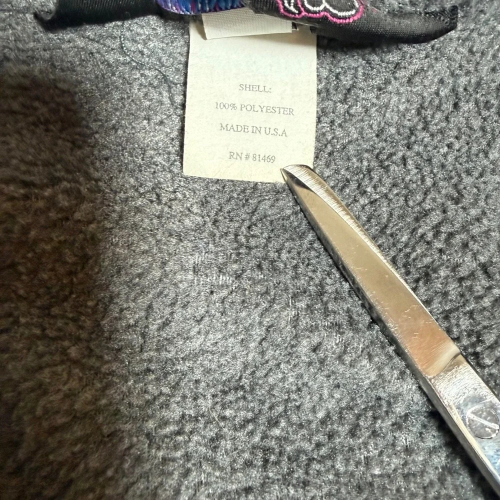 VTG Early Winters Fleece Pullover Mens XL Grey Burgundy Quarter‎ Zip Gorpcore
